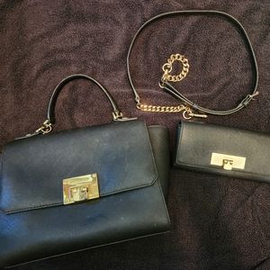 Michael Kors "Tina" purse and "Callie Carryall" wallet.